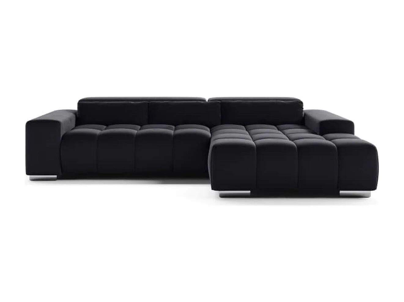 MYHOMELANDO Orion hoekbank – L-vorm met elektrische zitverstelling en verstelbare hoofdsteunen