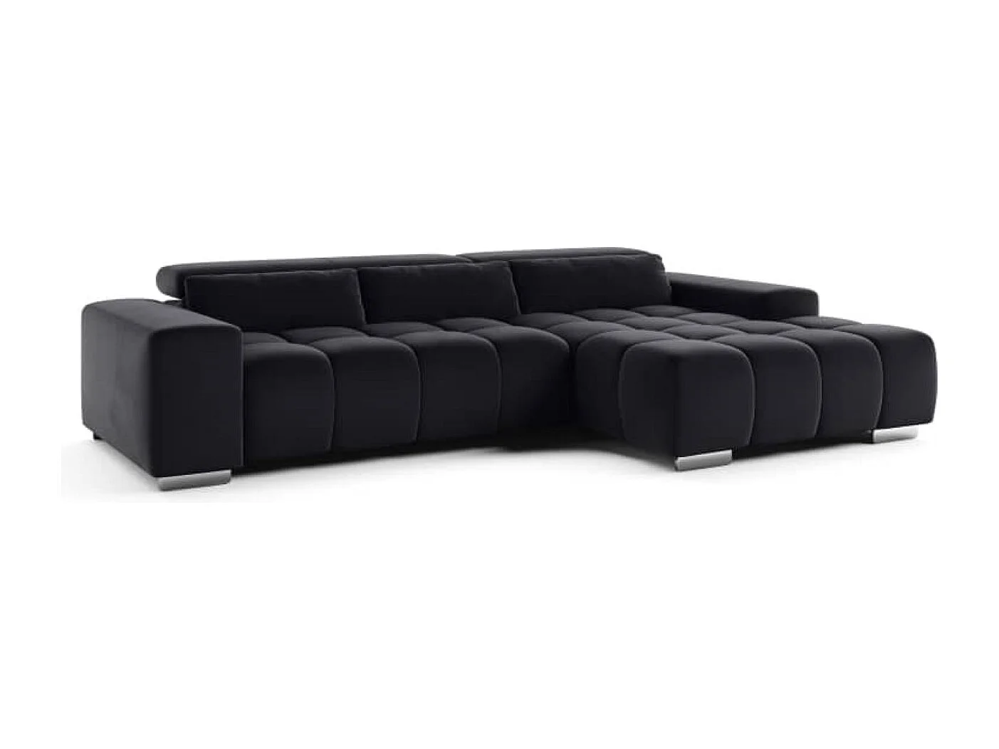 MYHOMELANDO Orion hoekbank – L-vorm met elektrische zitverstelling en verstelbare hoofdsteunen