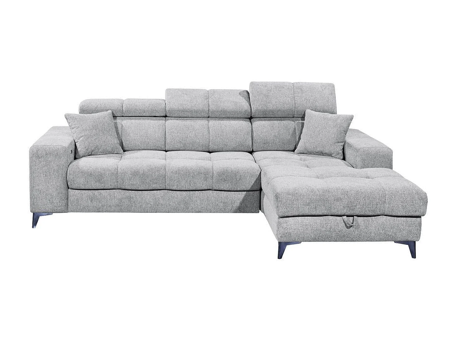 MYHOMELANDO hoekbank Sydney – L-vorm met elektrische zitverstelling en opbergruimte