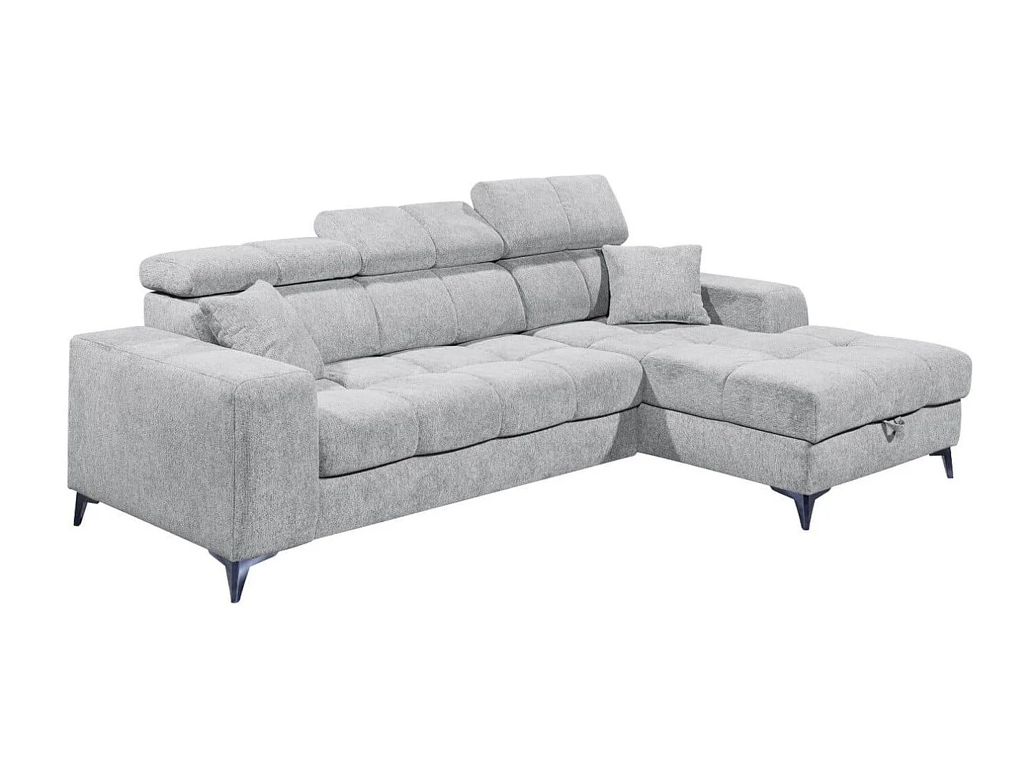 MYHOMELANDO hoekbank Sydney – L-vorm met elektrische zitverstelling en opbergruimte