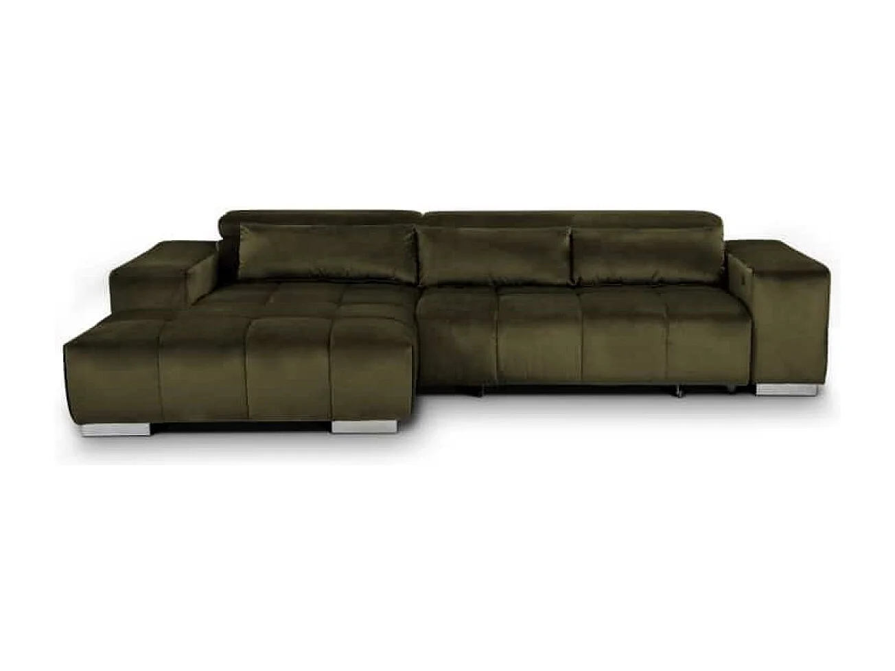 MYHOMELANDO Orion hoekbank – L-vorm met elektrische zitverstelling en verstelbare hoofdsteunen