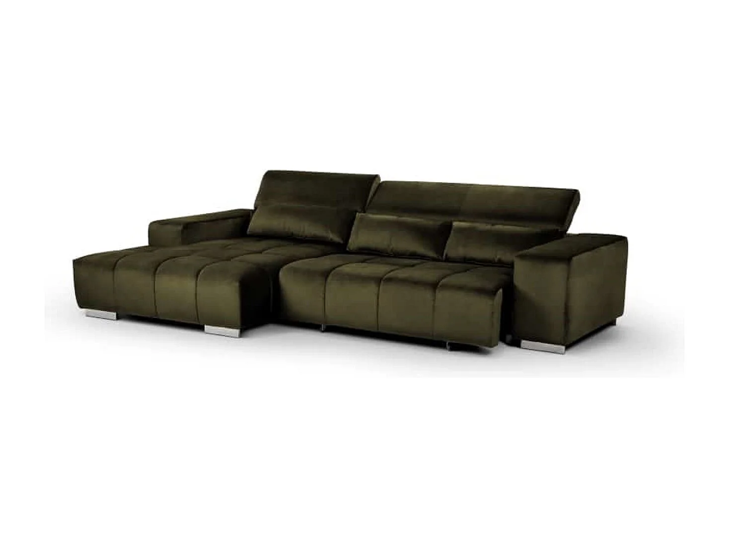 MYHOMELANDO Orion hoekbank – L-vorm met elektrische zitverstelling en verstelbare hoofdsteunen