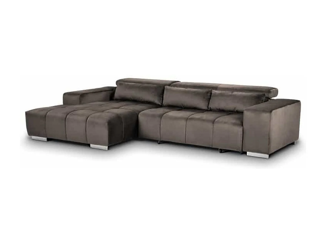 MYHOMELANDO Orion hoekbank – L-vorm met elektrische zitverstelling en verstelbare hoofdsteunen