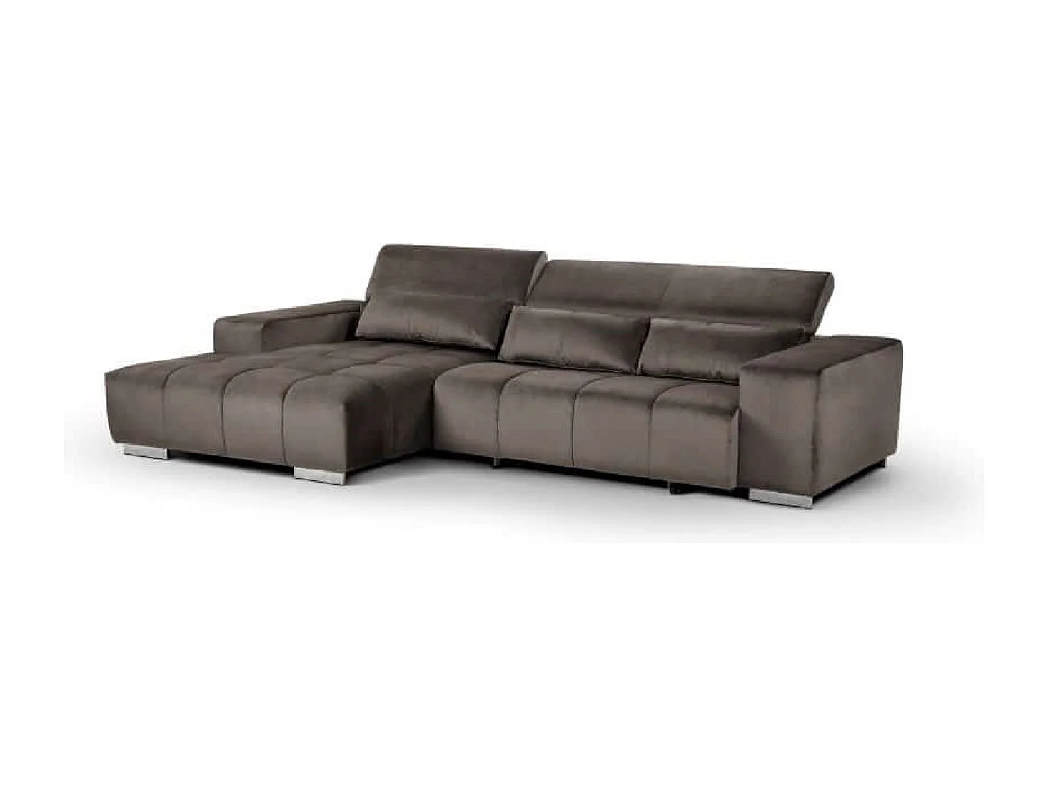 MYHOMELANDO Orion hoekbank – L-vorm met elektrische zitverstelling en verstelbare hoofdsteunen