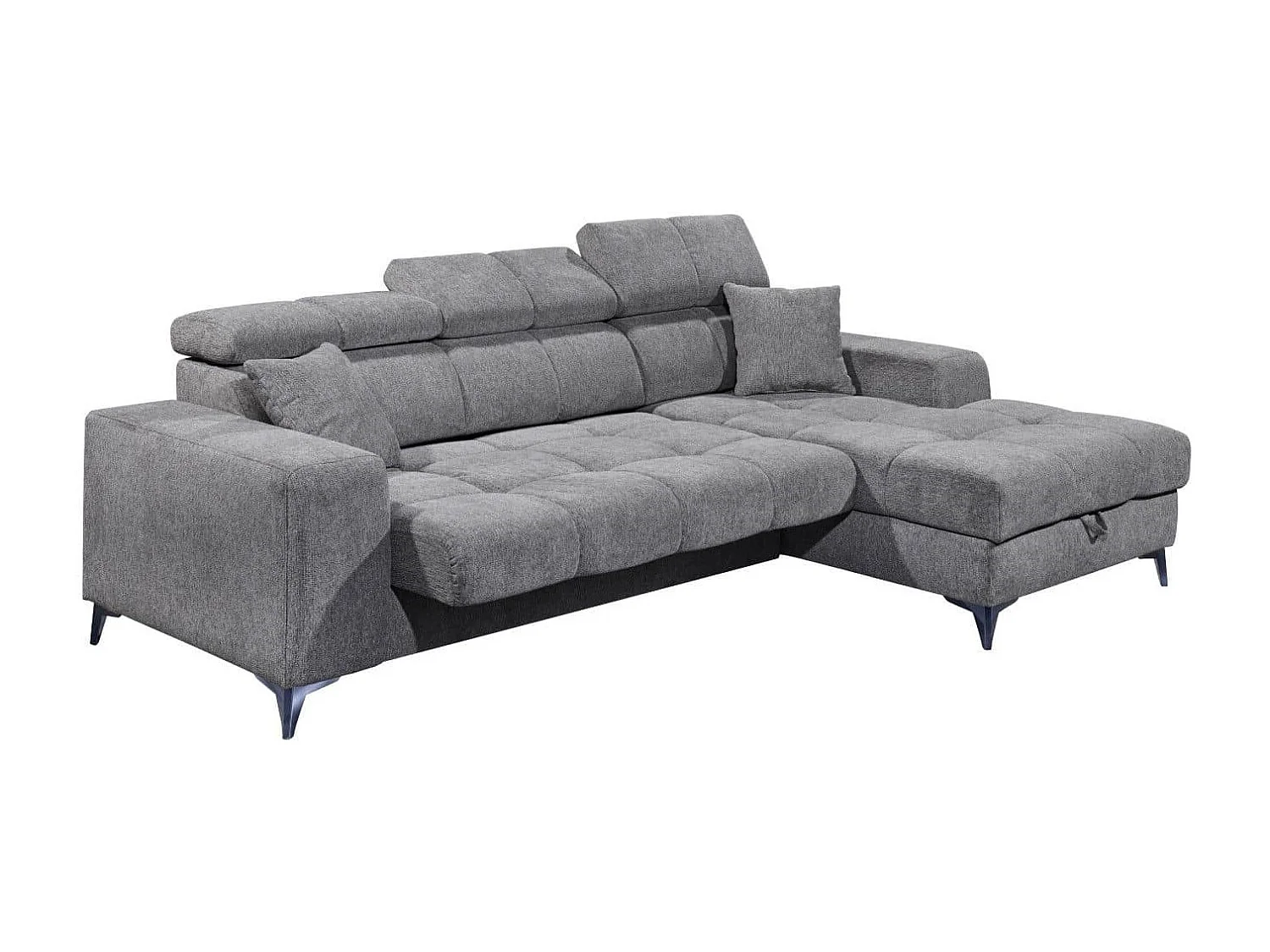 MYHOMELANDO hoekbank Sydney – L-vorm met elektrische zitverstelling en opbergruimte