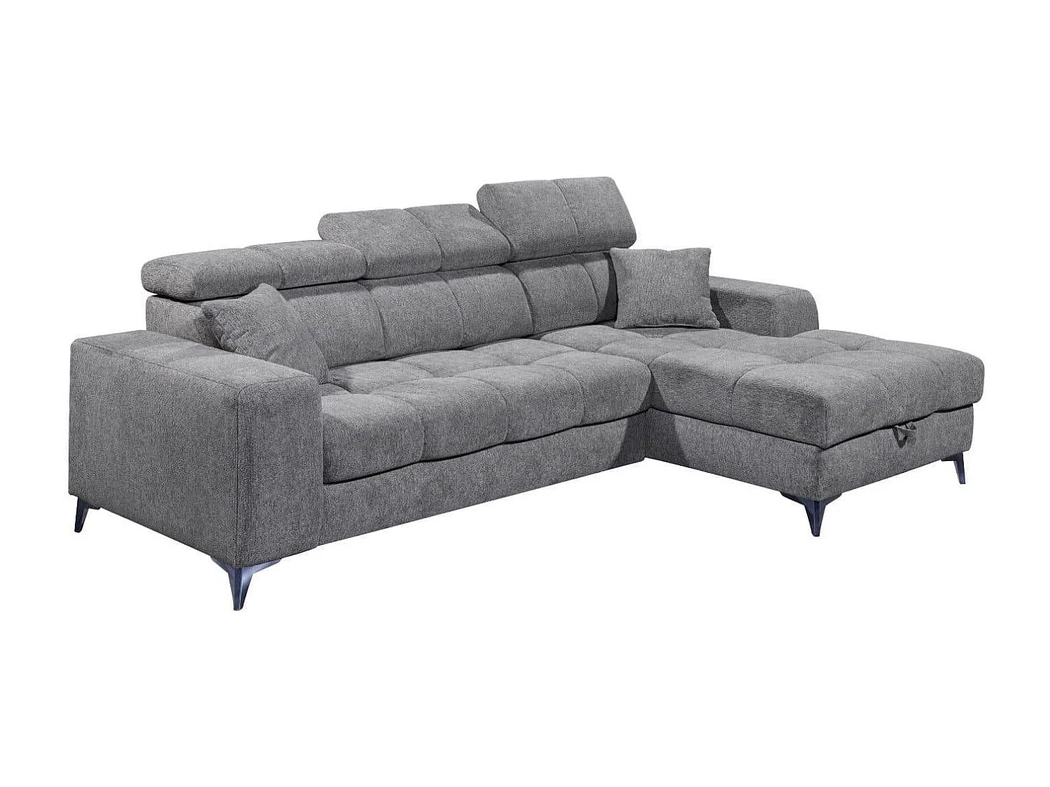 MYHOMELANDO hoekbank Sydney – L-vorm met elektrische zitverstelling en opbergruimte