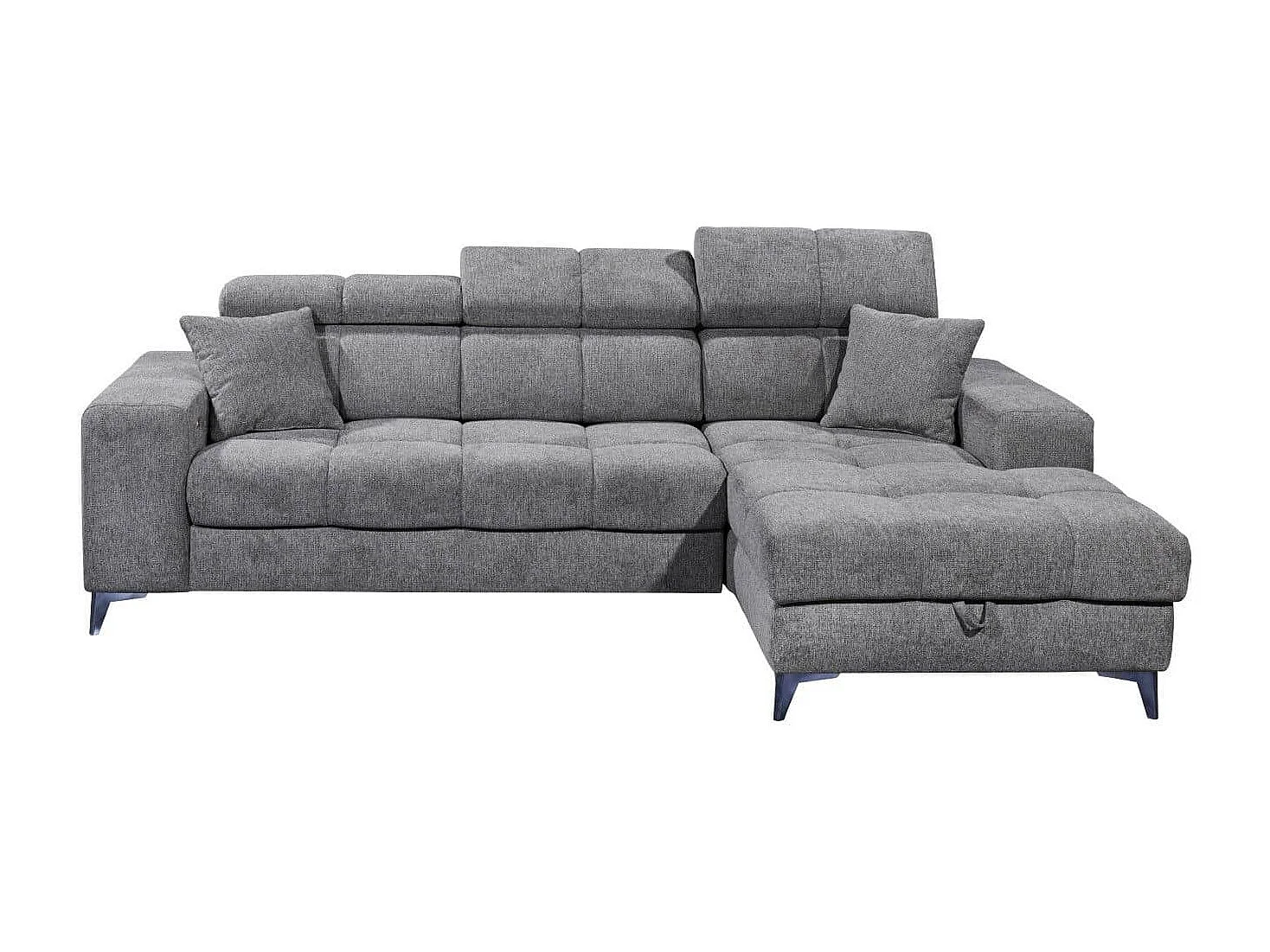 MYHOMELANDO hoekbank Sydney – L-vorm met elektrische zitverstelling en opbergruimte