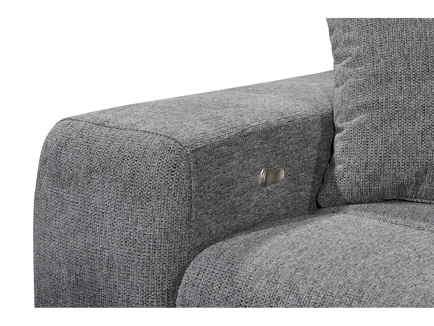 MYHOMELANDO hoekbank Sydney – L-vorm met elektrische zitverstelling en opbergruimte