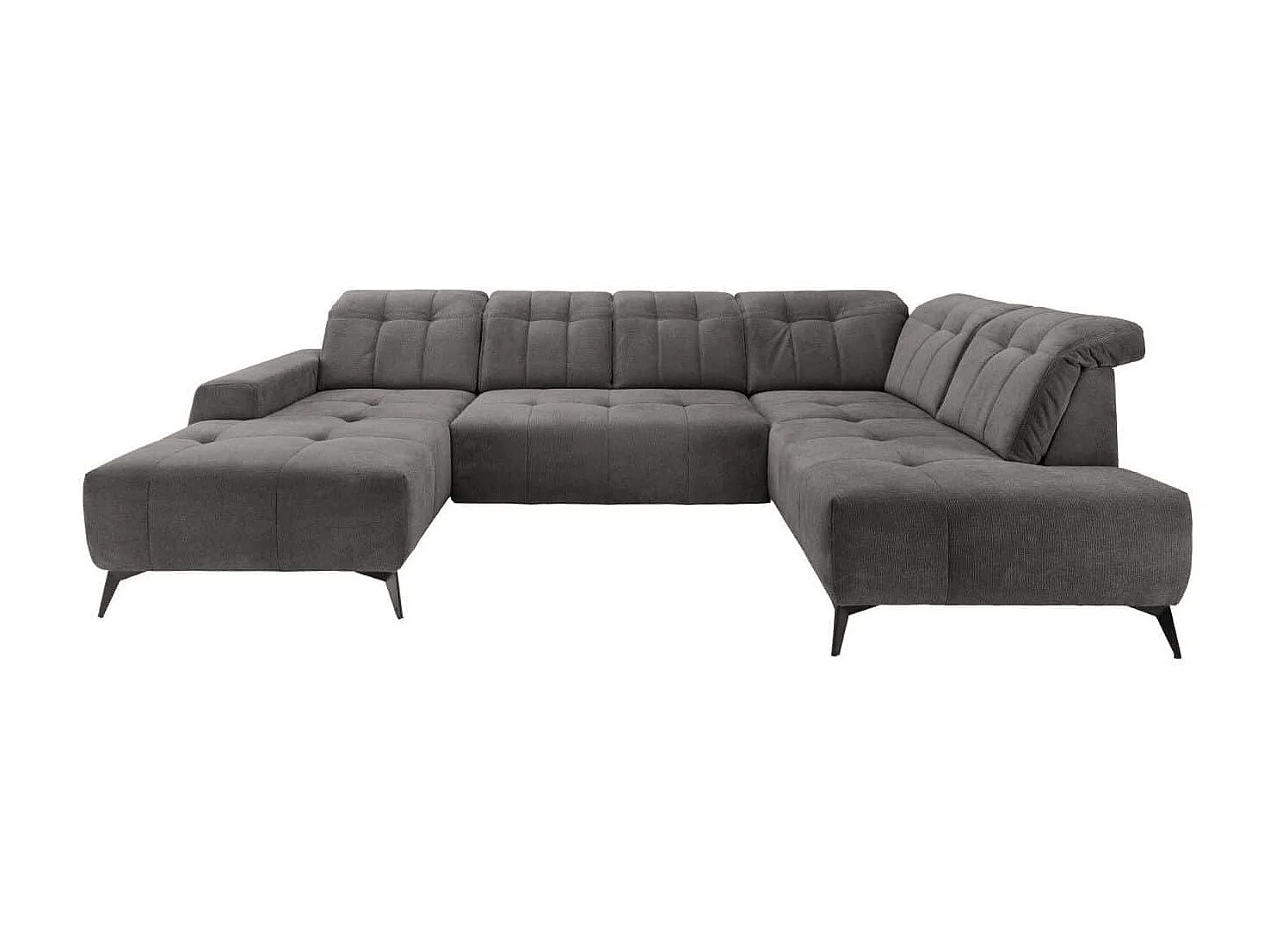 MYHOMELANDO Summer woonlandschap – U-vorm in Coroni-stof met elektrische relaxfunctie