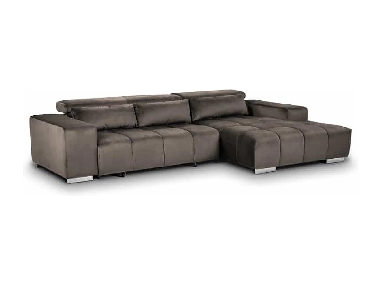 MYHOMELANDO Orion hoekbank – L-vorm met elektrische zitverstelling en verstelbare hoofdsteunen