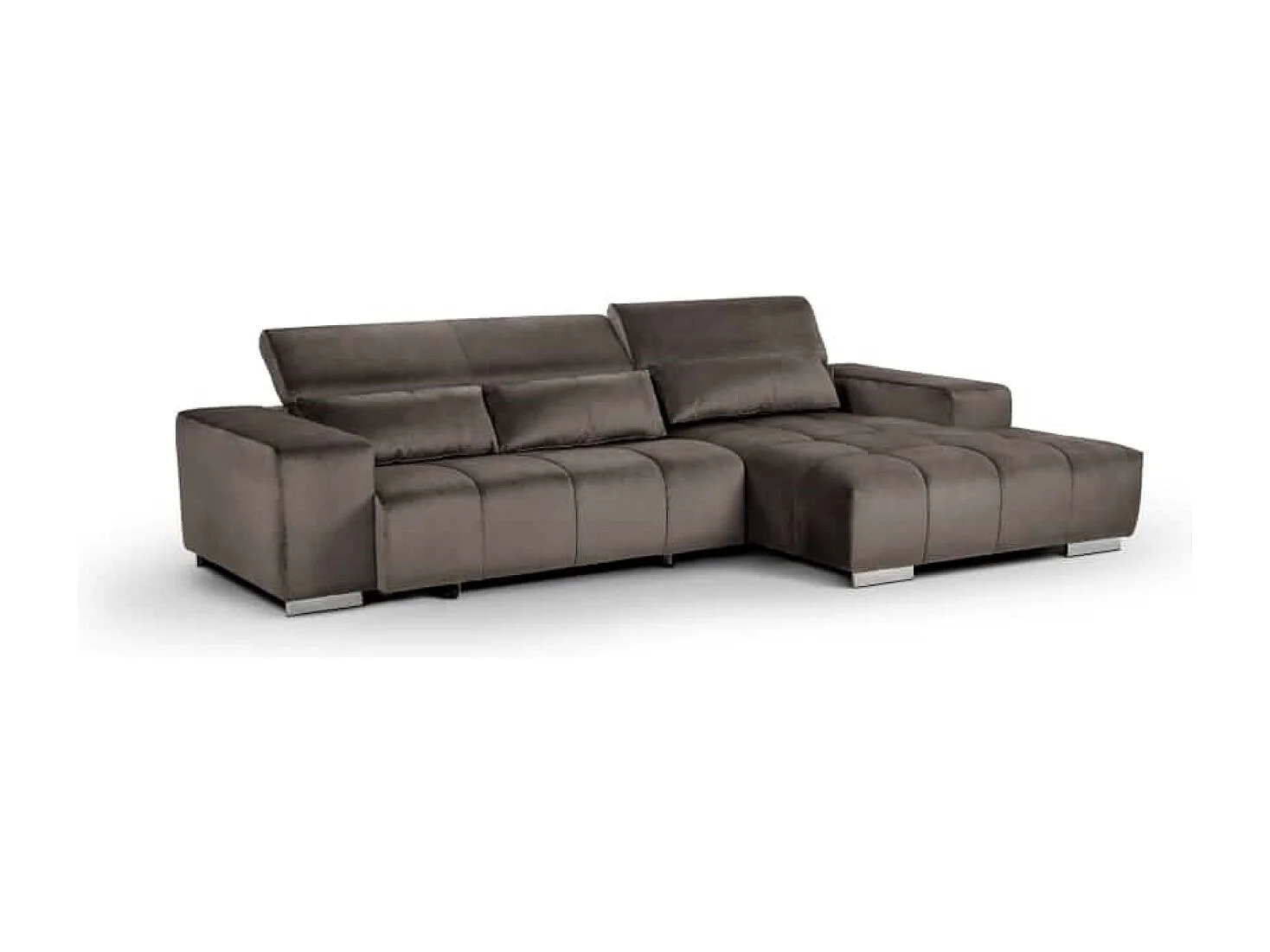 MYHOMELANDO Orion hoekbank – L-vorm met elektrische zitverstelling en verstelbare hoofdsteunen