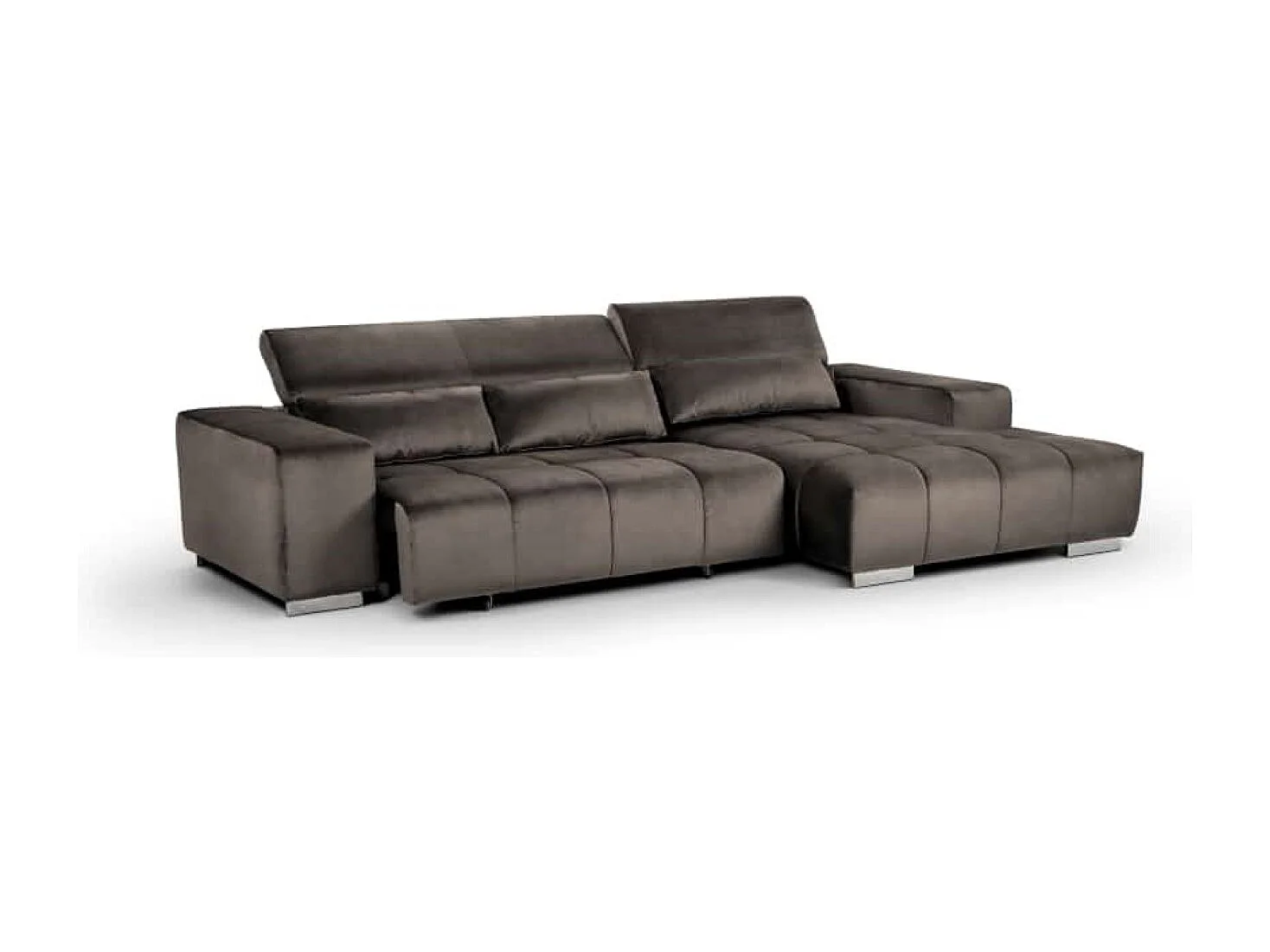 MYHOMELANDO Orion hoekbank – L-vorm met elektrische zitverstelling en verstelbare hoofdsteunen