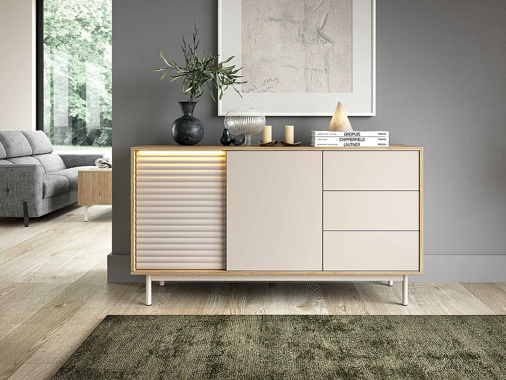 Aparador AMBIHOME LILLA 02 - Caxemira, C140xA77xP40cm