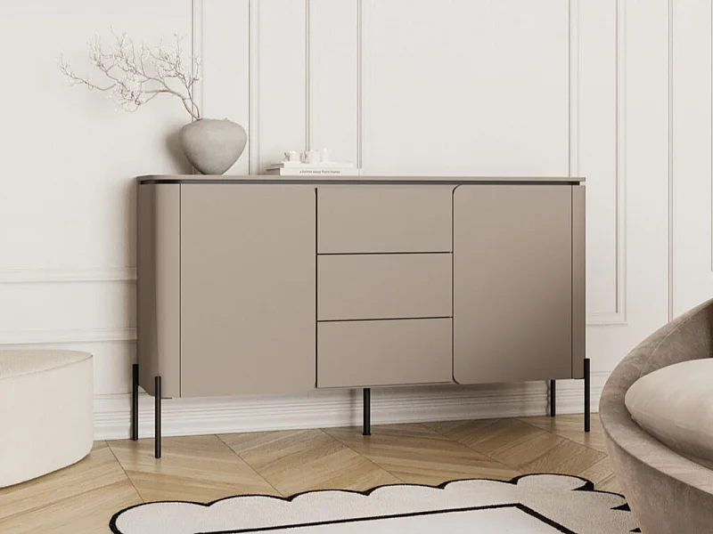 Aparador AMBIHOME BELIO - Congo/Preto, C163xA94xP40cm