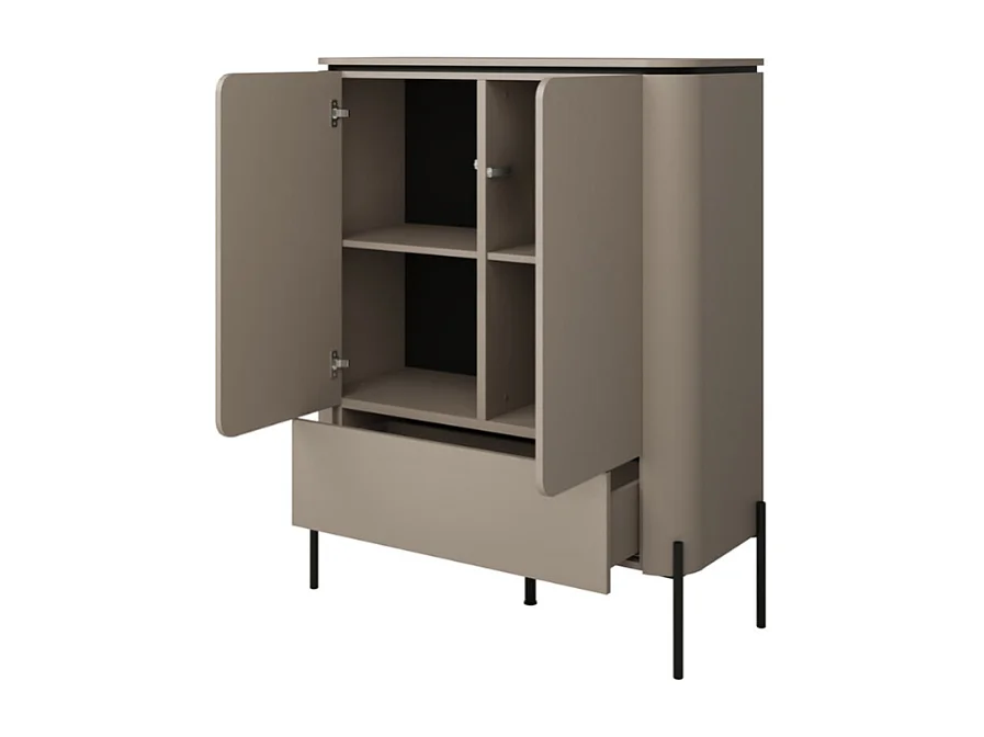 Móvel Auxiliar AMBIHOME BELIO - Congo/Preto, C98xA123xP40cm