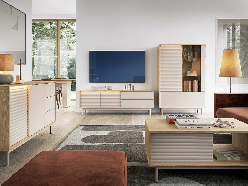 Móvel TV AMBIHOME LILLA - Caxemira, C160xA53xP40cm