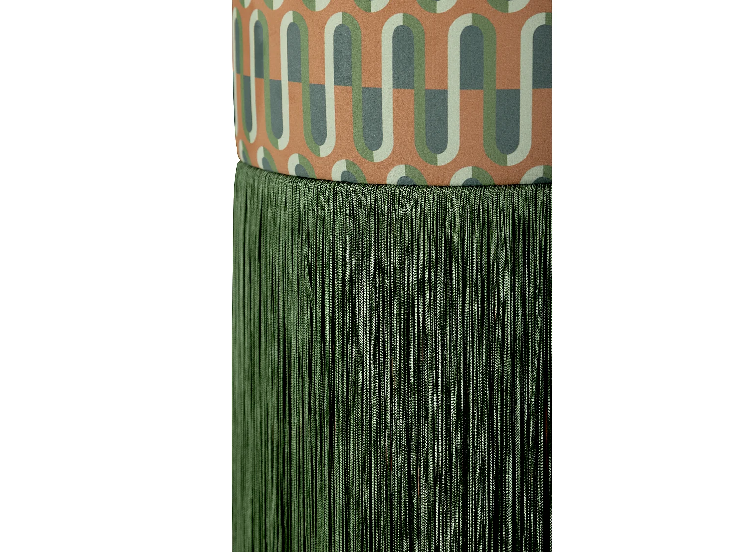 Pouf ottoman en velours