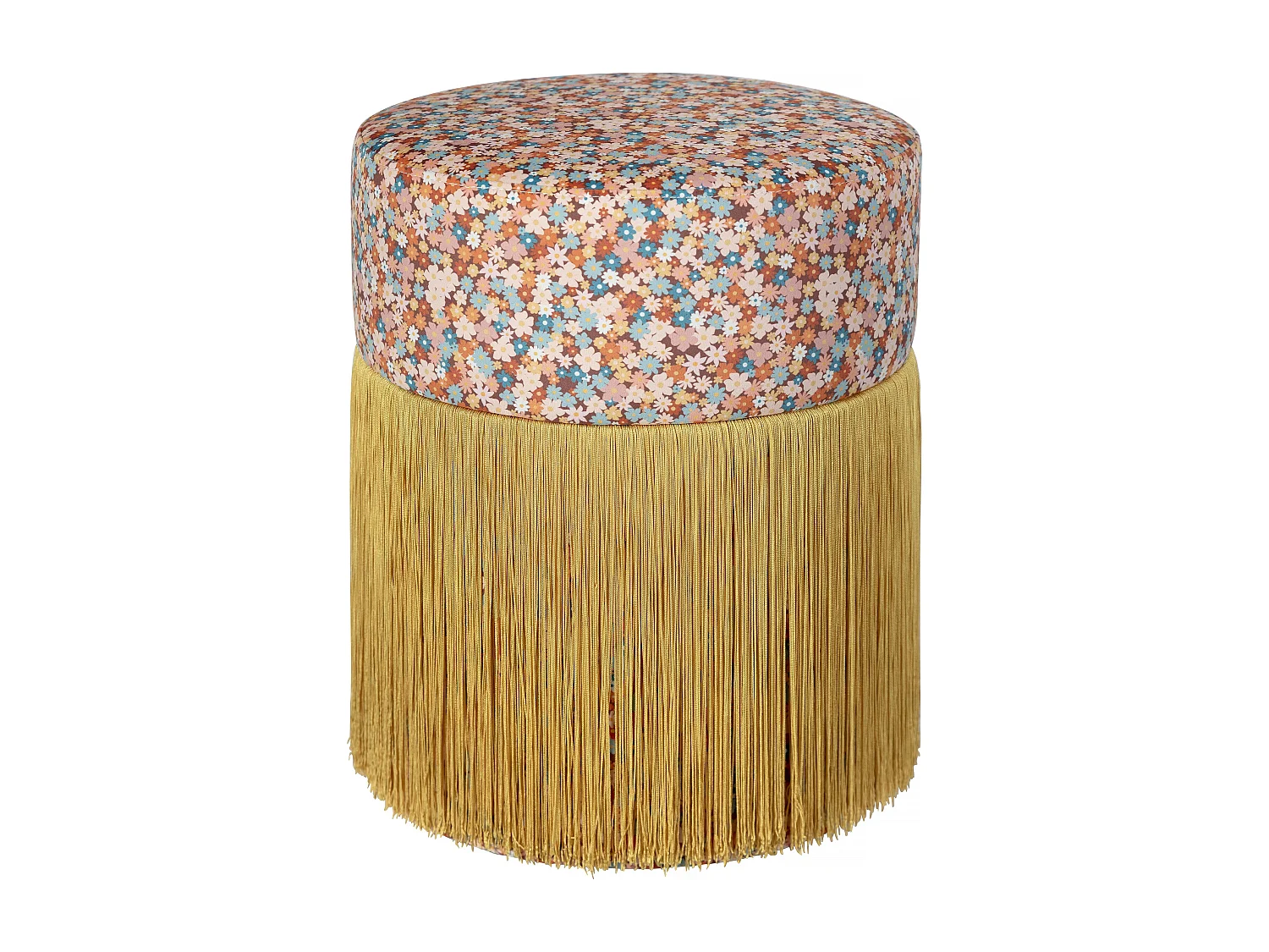 Pouf ottoman en velours