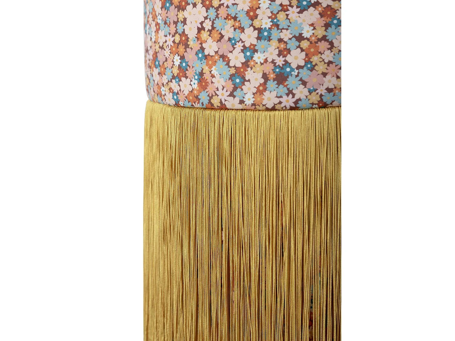 Pouf ottoman en velours