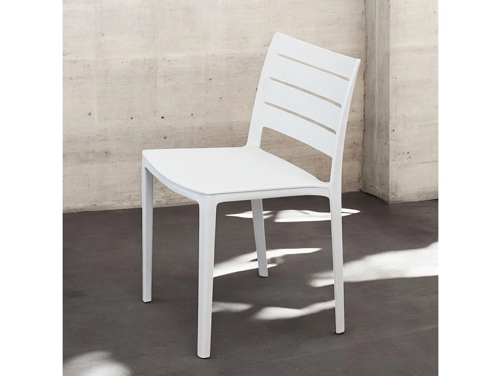 Stapelstuhl HALLIE Polypropylen Weiß | Cosma | Farbe: Blanc | Material: Kunststoff