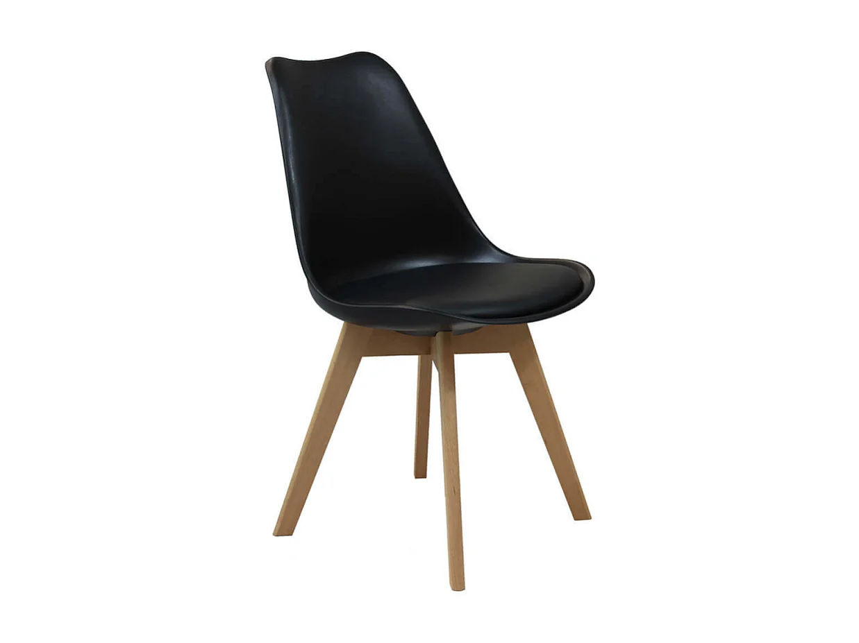 Stuhl MARSIGLIA Schwarz – Küchenstuhl | Cosma | Farbe: Noir