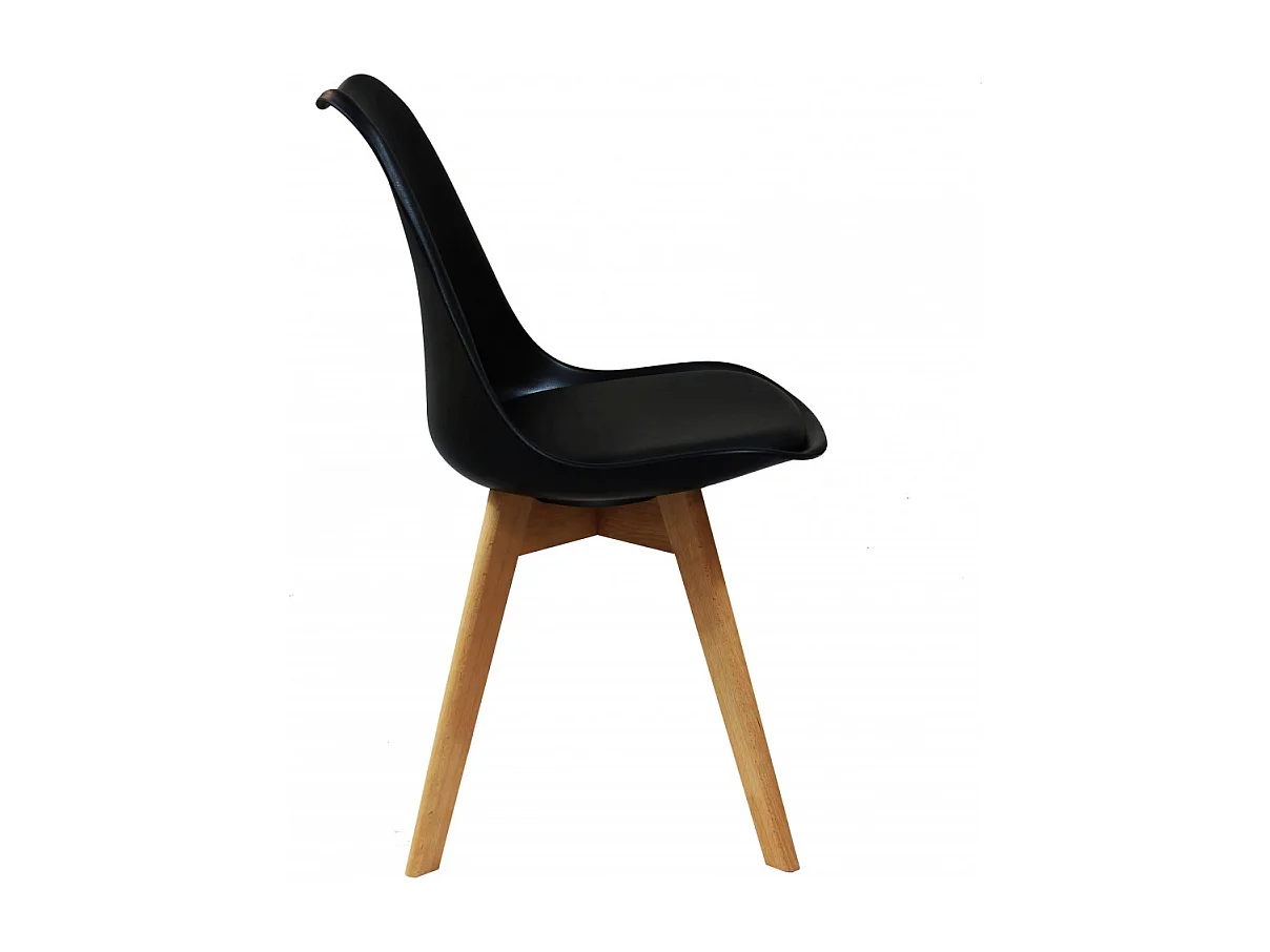 Stuhl MARSIGLIA Schwarz – Küchenstuhl | Cosma | Farbe: Noir