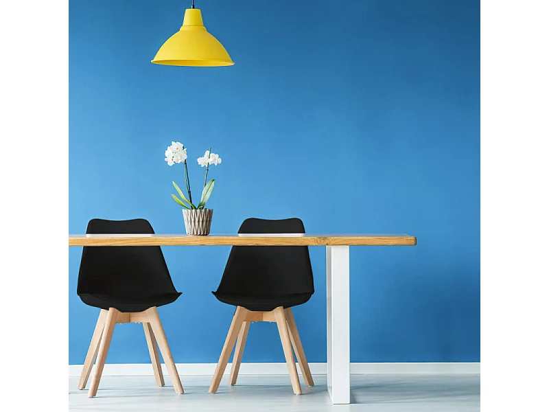 Stuhl MARSIGLIA Schwarz – Küchenstuhl | Cosma | Farbe: Noir