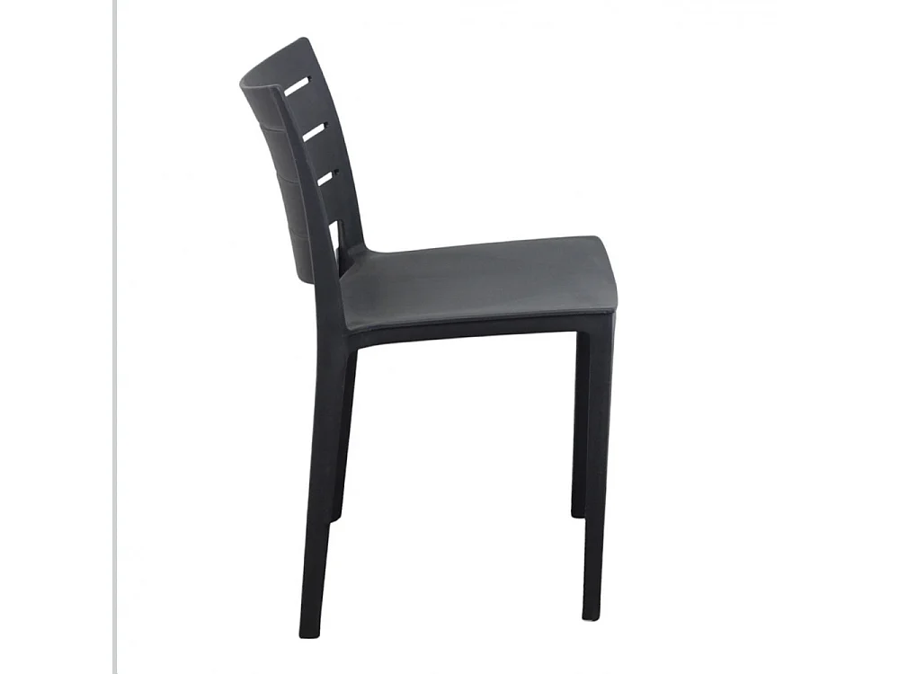 Stapelstuhl HALLEY Polypropylen Grau | Cosma | Farbe: Gris anthracite | Material: Kunststoff