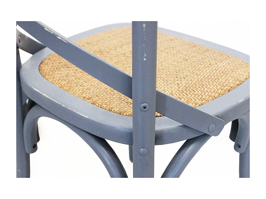 Holzstuhl CROSS Grau | Cosma | Farbe: Gris | Material: Holz