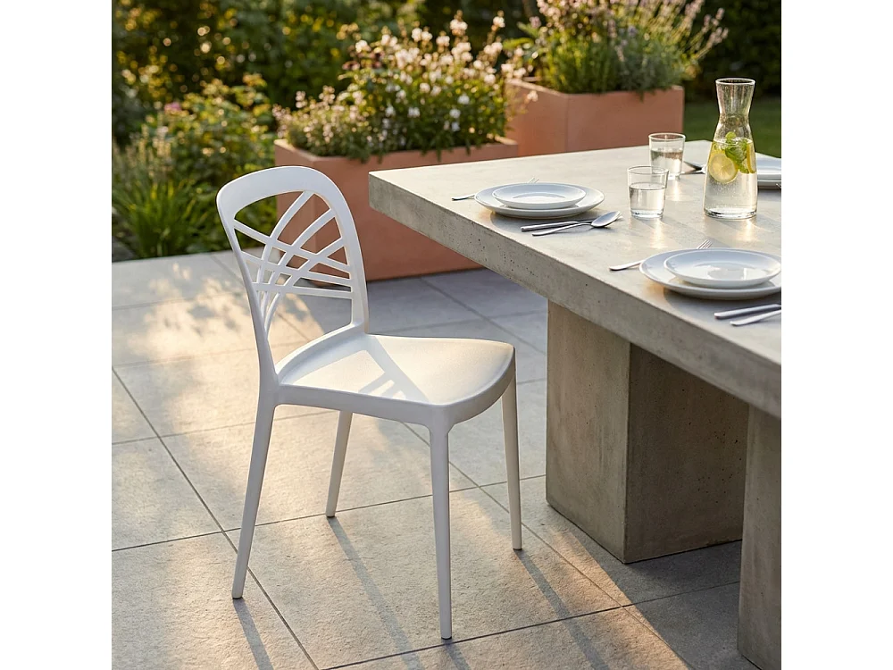 Stuhl HARMONIE Weiß | Cosma | Farbe: Blanc