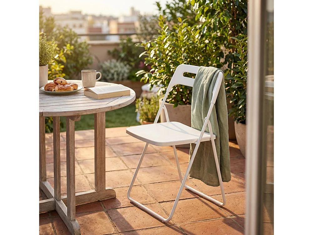 Klappstuhl ELISABETH Weiß | Cosma | Farbe: Blanc