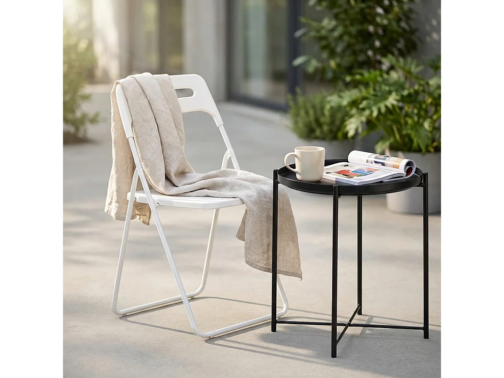 Klappstuhl ELISABETH Weiß | Cosma | Farbe: Blanc