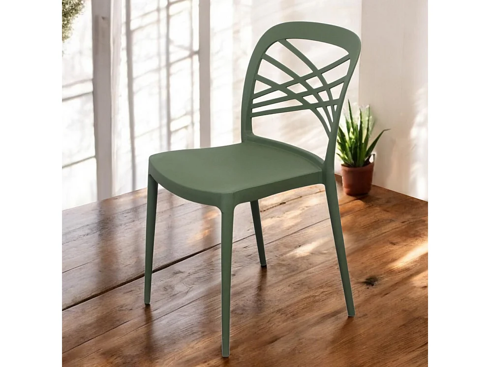 Stuhl HARMONIE Grün | Cosma | Farbe: Vert