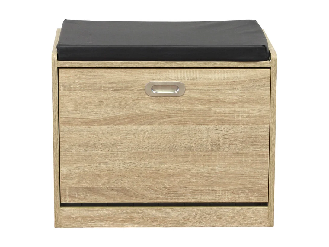 Schuhschrank JACKLYN Naturholz | Cosma | Farbe: Noir | Material: Holz