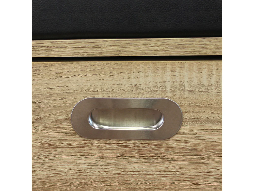 Schuhschrank JACKLYN Naturholz | Cosma | Farbe: Noir | Material: Holz