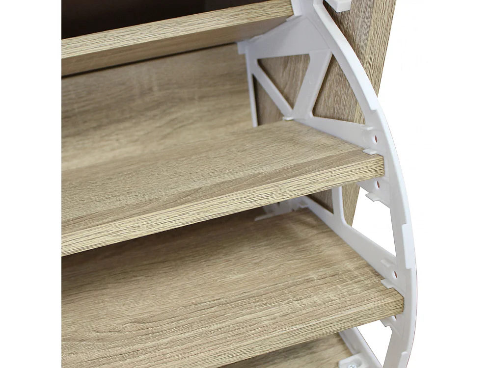 Schuhschrank JACKLYN Naturholz | Cosma | Farbe: Noir | Material: Holz