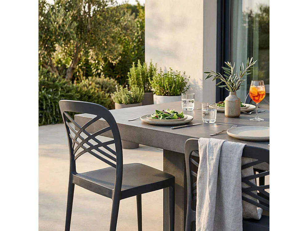 Stuhl HARMONIE Anthrazit | Cosma | Farbe: Gris anthracite