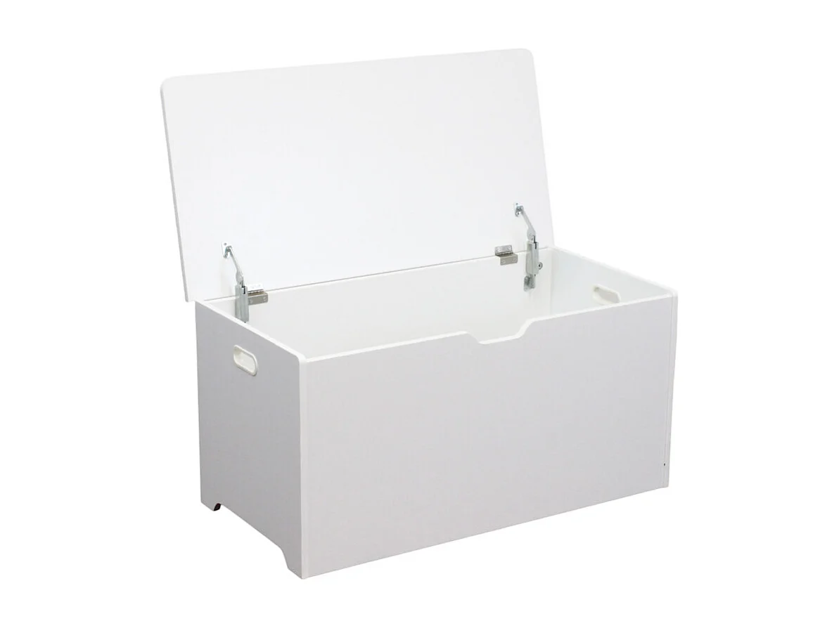 Spielzeugtruhe BRAD Weiß Holz | Cosma | Farbe: Blanc | Material: Holz