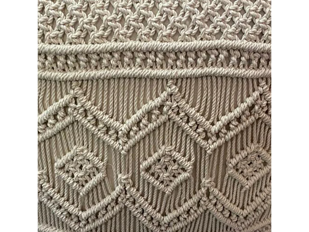 Pouf MILAS Braun Baumwolle | Cosma | Farbe: Marron