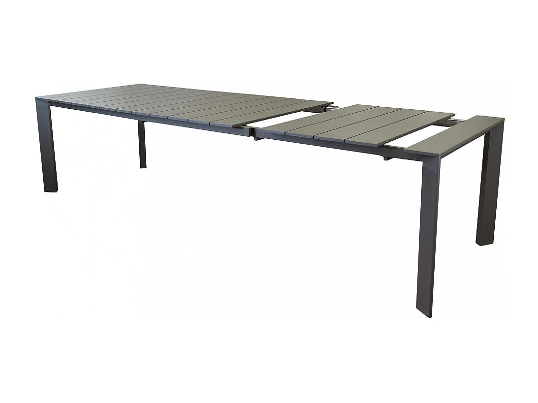 ALUMINIUMTISCH SACRAMENTO TAUPE 165/215x85 cm