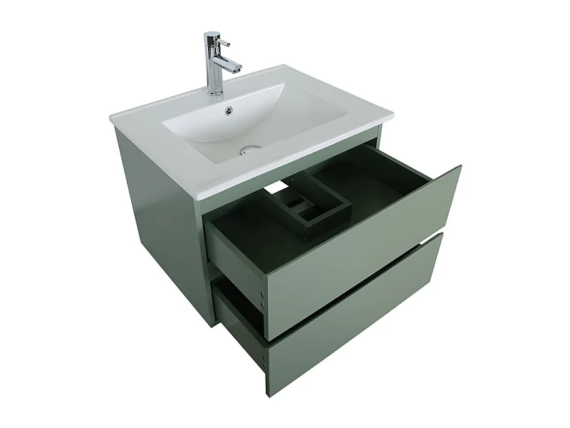 Mueble sencillo + grifería + espejo + columna SORRENTO