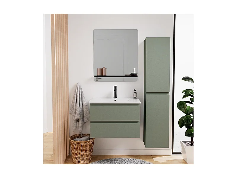 Mobile semplice + rubinetto + specchio + colonna SORRENTO