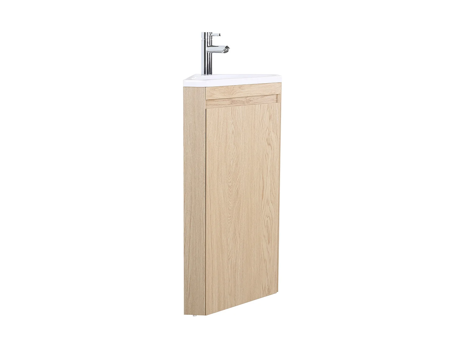 Mueble lavabo de esquina con patas y grifo SORRENTO