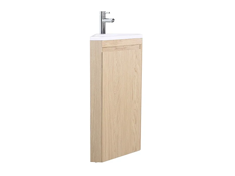 Mueble lavabo de esquina con patas y grifo SORRENTO