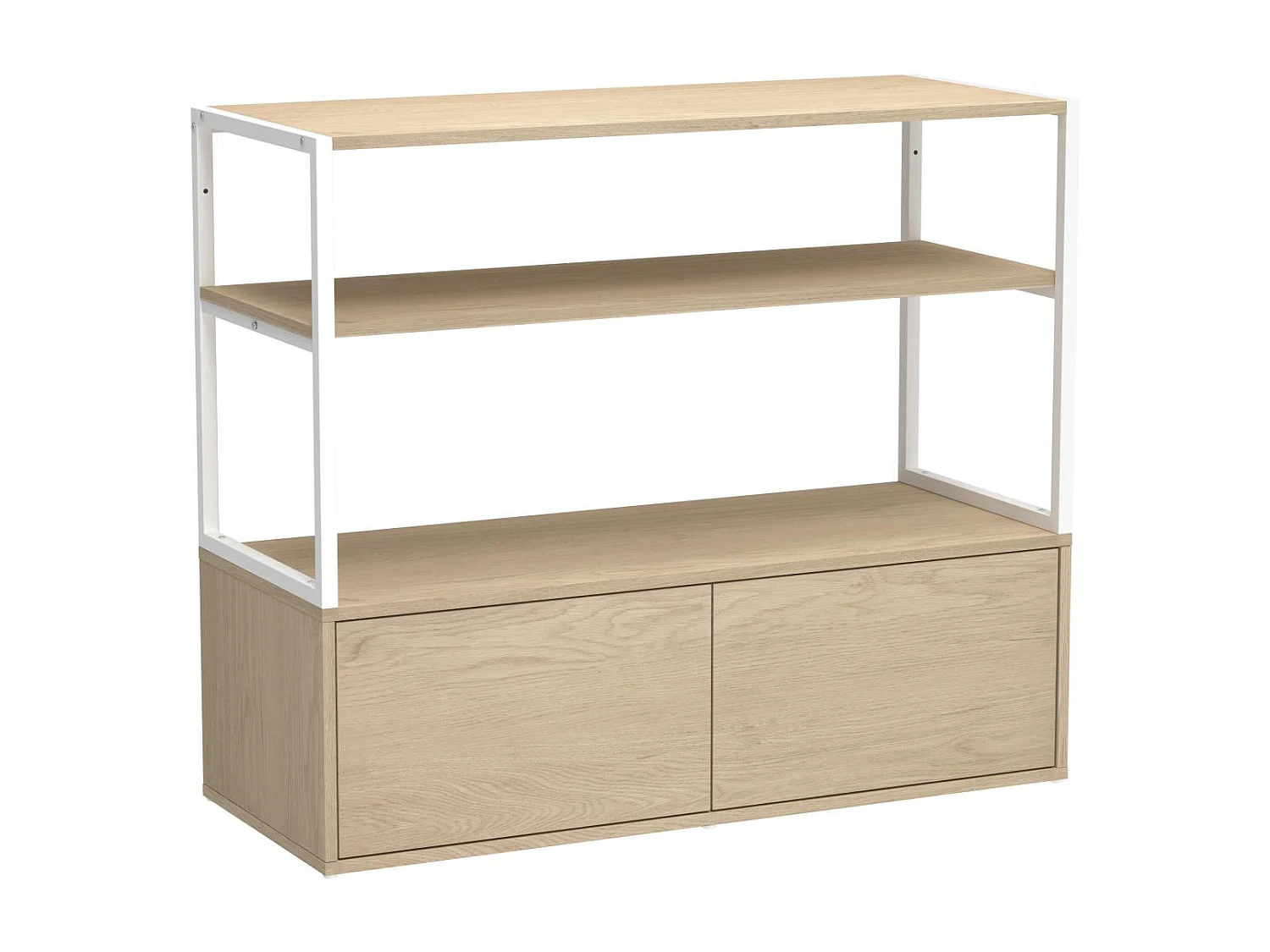 KADRA Dachboden-Kleiderständer 100x85cm mit Kleiderschrank und Schubladen