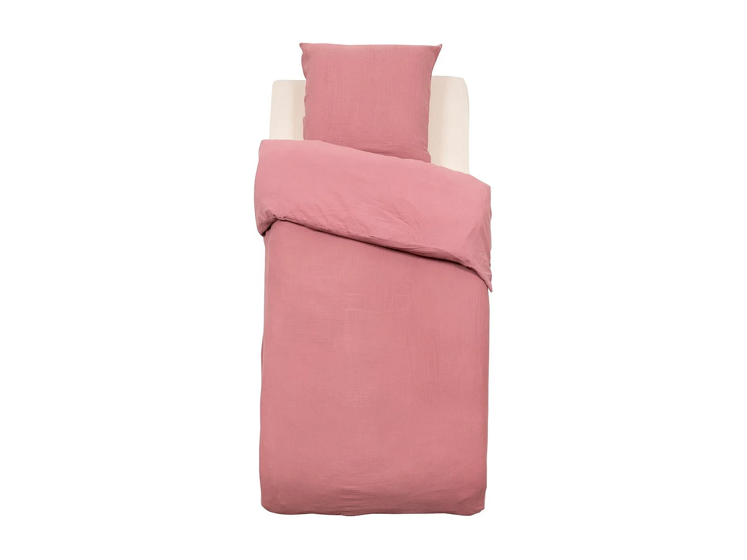 Parure de Lit 2 Pièces "Lili" 140x200cm Rose Antique