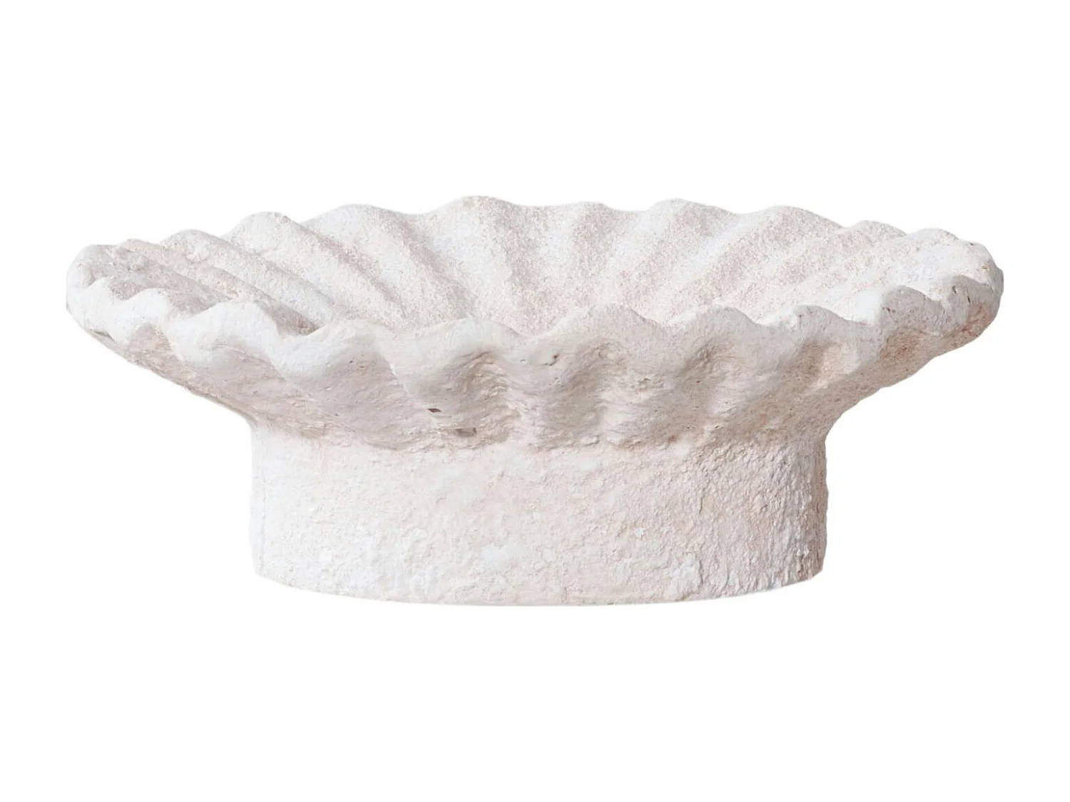 Bougeoir déco en ciment blanc (lot de 2)