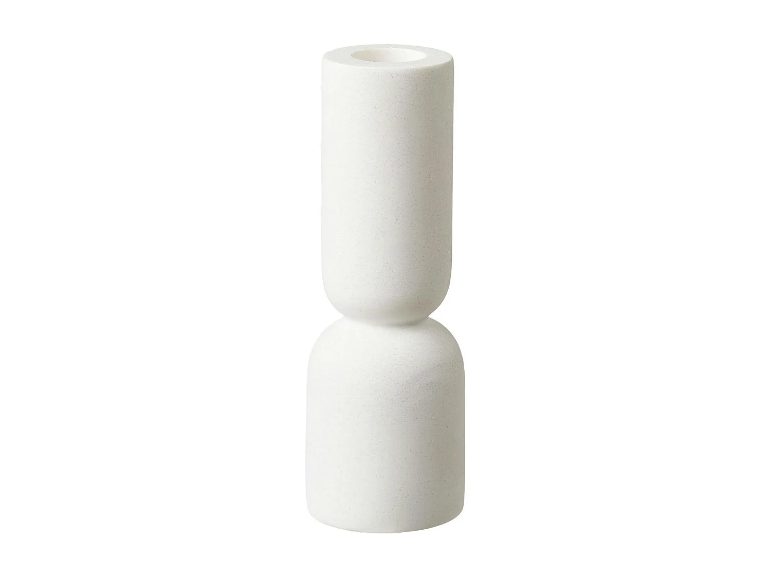 Bougeoir blanc design (2 formes assorties)