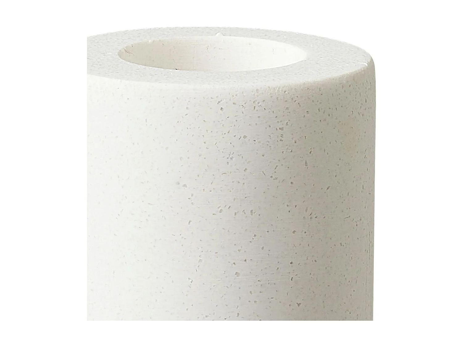 Bougeoir blanc design (2 formes assorties)