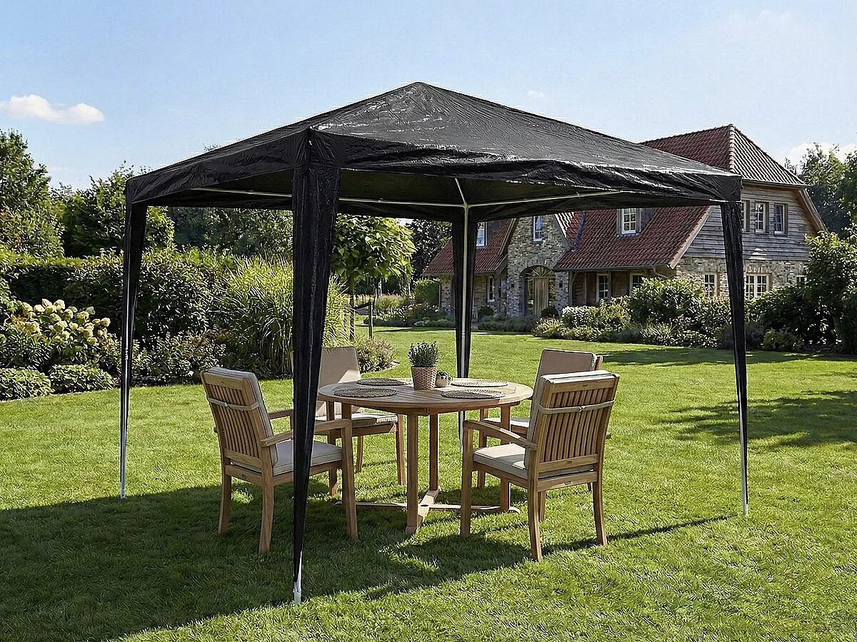 Tonnelle de jardin "Natacha 3" - 3 x 3 m - Gris